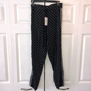 Jenni Metallic Stripe Polka Dot Pajama Pants